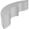 Ekena Millwork 3-in. W x 12-in. D x 12-in. H Ozark Architectural Grade PVC Knee Brace BRCP03X12X12OZK - alternate 4